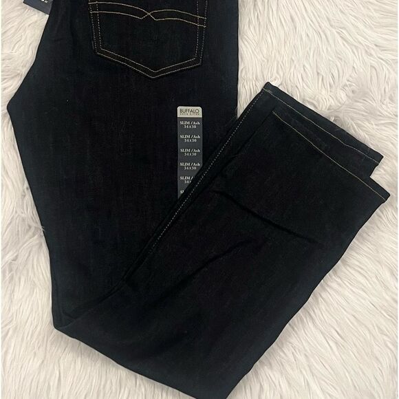 BUFFALO DAVID BITTON 34/30!Men's Slim Ash Stretch Fit Jeans indigo - Picture 10 of 10